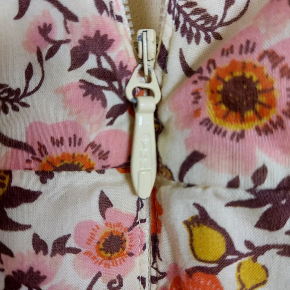 Fall Dress Toddler Girls Orange Pink Brown Floral Bohemian